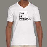 CSS Is Awesome Men's V Neck T-Shirt india
