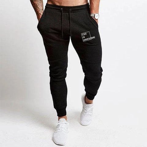 CSS Is Awesome Funny Geek Developer Printed Joggers For Men