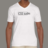 CSS Sucks Funny CSS programming V Neck T-Shirt For Men Online