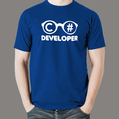 C#  C Sharp Developer T-Shirt For Men Online India