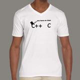 Computer Programmer Funny C++ Class Joke Men's V Neck T-shirt  India