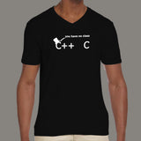 Computer Programmer Funny C++ Class Joke Men's V Neck T-shirt Online India
