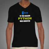 C++ Funny Programming V Neck T-Shirt For Men Online India