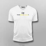 C# Console.writeline("Awesome") Funny Programmer T-shirt For Men
