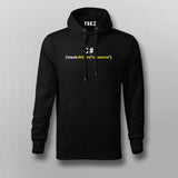 C# Console.writeline("Awesome") Funny Programmer Hoodie For Men Online India