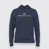 C# Console.writeline("Awesome") Funny Programmer T-Shirt For Women
