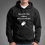 My Cat Ate Mouse Funny Mouse Computer Quote Hoodies Online India