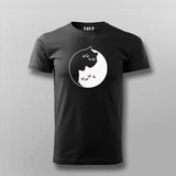 Cat Yin Yang T-shirt For Men Online Teez