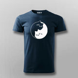 Cat Yin Yang T-shirt For Men
