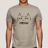 Meow Cat Smiley Emoticon Men's T-shirt