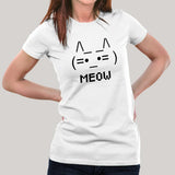 Meow Cat Smiley Emoticon Women's T-shirt