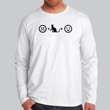 Cats Make Me Happy People Not So Much Full Sleeve T-Shirt For Men Online India