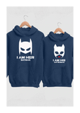 Batman and Catwomen Couple Hoodies
