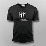 Funny Work office Slogan V Neck T-Shirt For Men