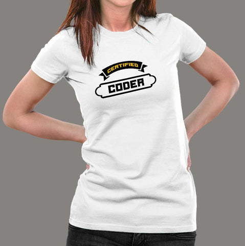 Certified Coder T-Shirt For Women Online India