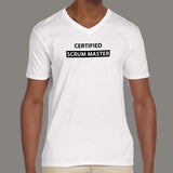 Certified Scrum Master V Neck T-Shirt For Men Online India