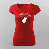Certified CAT Lover T-Shirt For Women