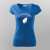 Certified CAT Lover T-Shirt For Women