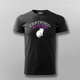 Certified CAT Lover T-shirt For Men Online Teez
