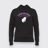 Certified CAT Lover Hoodie For Women Online  India