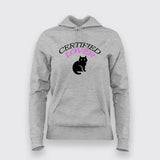 Certified CAT Lover Hoodies For Women