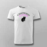 Certified CAT Lover T-shirt For Men