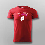Certified CAT Lover T-shirt For Men