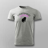 Certified CAT Lover T-shirt For Men