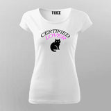 Certified CAT Lover T-Shirt For Women
