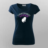 Certified CAT Lover T-Shirt For Women