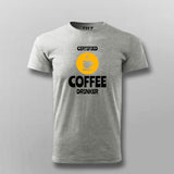Certified Coffee Drinker Funny Coffee Lover T-Shirt For Men