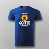 Certified Coffee Drinker Funny Coffee Lover T-Shirt For Men