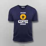 Certified Coffee Drinker Funny Coffee Lover T-Shirt For Men