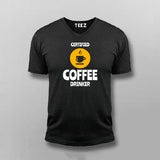 Certified Coffee Drinker Funny Coffee Lover T-Shirt For Men