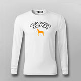 Certified DOG Lover T-shirt For Men