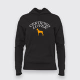 Certified DOG Lover Hoodies For Women Online India