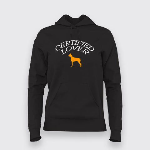 Certified DOG Lover Hoodies For Women Online India