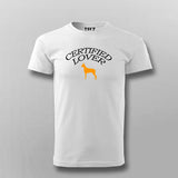 Certified DOG Lover T-shirt For Men
