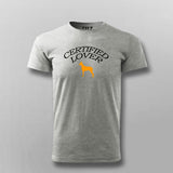 Certified DOG Lover T-shirt For Men