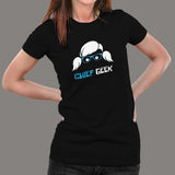 Chief Geek Funny Programming Humour Women’s Profession T-Shirt India