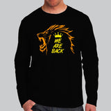 Chennai Super Kings - We are back Men's Full Sleeve T-shirt Online India