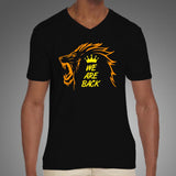 Chennai Super Kings - We are back Men's V Neck T-shirt Online India