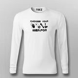Choose Your Weapon Gaming Controllers T-Shirt For Men