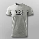 Choose Your Weapon Gaming Controllers T-Shirt For Men