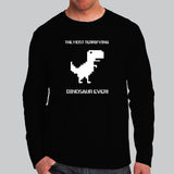 Google Chrome Offline Dinosaur T-Shirts For Men