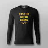 C is For Coding Cupid For Programmers T-shirt For Men