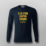 C is For Coding Cupid For Programmers T-shirt For Men