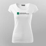 Cissp Certification T-Shirt For Women Online India