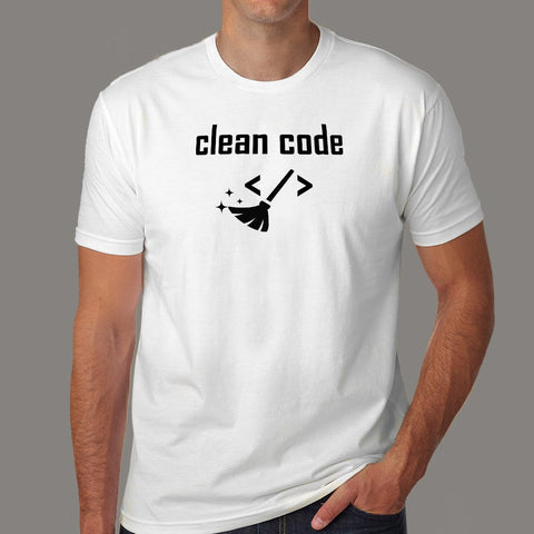 Clean Code Funny Programmer T-Shirt For Men Online India