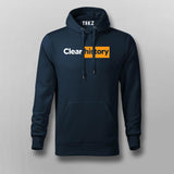 Clear history Funny Hoodies For Men